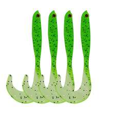 Long-Range High-Density T-Tail Soft Bait, Red Head Glow-In-The-Dark Strong Fish Attractant, Wear-Resistant Single Hook With Lead, Anti-Snag Bottom For Black Bass And Largemouth Bass, Highly Elastic Strong Fish Attractant For Saltwater And Freshwater - Multicolor - View 31