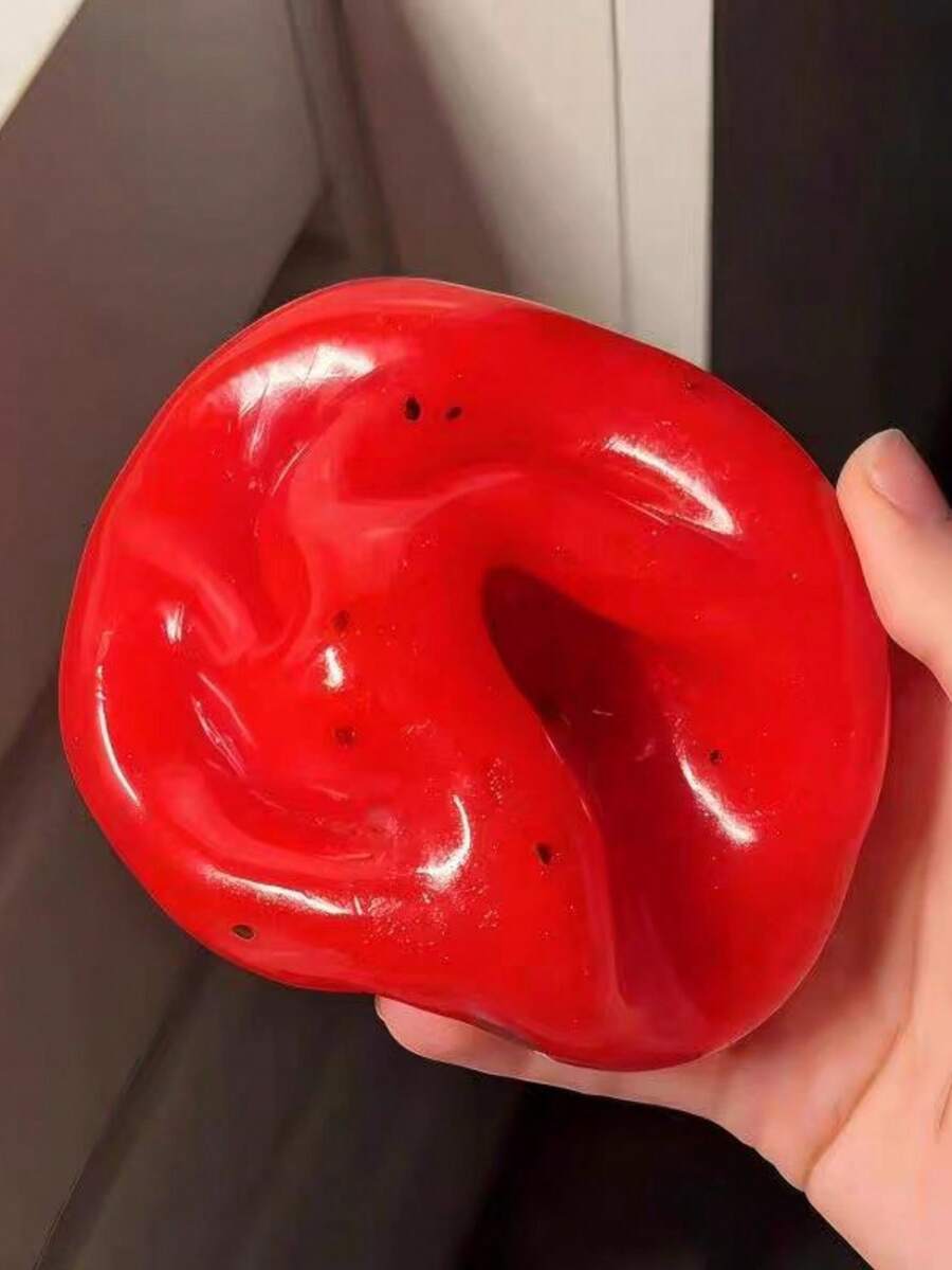 Handmade Watermelon Smoothie, Kiwi Smoothie, Kiwifruit Smoothie, Mashed Potato Smoothie, Handmade Ball-Shaped Stress Relief Squeeze Toy, Crunchy Sound Effect, Fingertip Sensory Toy