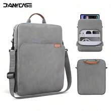 11-13 Inch Tablet Sleeve Bag With Shoulder Strap, Compatible With IPad Air 11 13 M2 Pro11 12.9 M4 2024 10th 10.9 Air Pro Galaxy Tab A9+ Plus 11" Tab S9 S8 S6 Fire HD 10 - Grey - View 1
