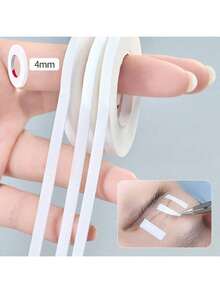 1/6/12 Rolls Microporous Breathable Eyelash Extension Tape, Eyelash Pad Under Eye Tape, Lint-Free, 4mm New Eyelash Lift Tape, Suitable For Makeup/Single Lash/Professional - White - View 9