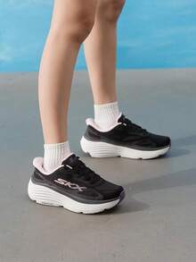 Skechers Women's Running Shoes MAX CUSHIONING 26 Summer Lightweight Comfortable Athletic Shoes 129492-BLK - Black - View 2