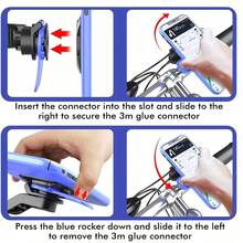 Motorcycle Phone Holder Shock-Absorbing Front Fork Mount Bicycle Phone Holder With Shock Absorber 360° Rotating Bicycle Handlebar Phone Clip Motorcycle Handlebar Mount Motorcycle Smartphone Shock Absorber - Multicolor - View 3