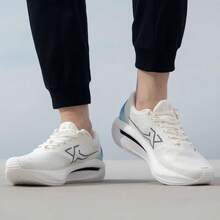 XTEP Tancheng Max New Breathable Mesh Running Shoes, Non-Slip, Wear-Resistant, Shock-Absorbing Men's Running Shoes - Sail White/Blue - View 8