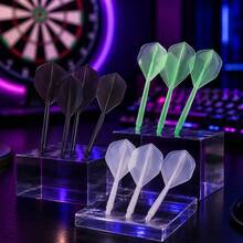 3pcs Dart Accessories Set, High-End POM Plastic Darts, 70% Transparency, 2BA Threaded Integrated Design, Lightweight Flexible Durable, Improve Flight Stability And Accuracy, Suitable For Daily Entertainment, Competition, Holiday Gift - Multicolor - View 2