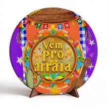 Round Panel Covers Table Panel 50x50 Festa Junina - MS-283 - 查看 2