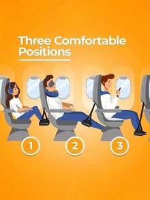 Adjustable Travel Footrest - Airplane Foot Hammock (With Storage Bag), Footrest, Airplane Travel Footrest, Flight Leg Hammock Support - Multicolor - View 4