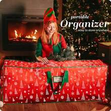 Christmas Tree Storage - Red Pattern - View 7