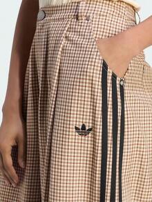 Adidas Originals 女款 ORIGINALS CHECKS 寬鬆長褲 復古拼接條紋休閒運動格紋褲 LE8309 - 棕色 - 查看 4