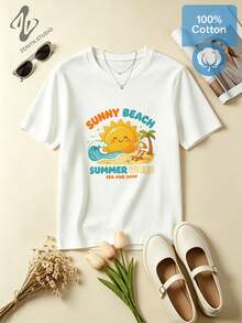 Women T-Shirts - 白色 - 查看 2