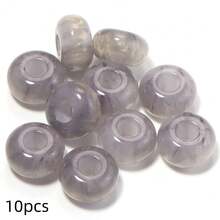 10pcs High Quality 14mm Gilded Multi-Color Flat Round Large Hole Beads, Exquisite Loose Spacing Beads, Suitable For Jewelry, Jewelry Making Bracelets, Necklaces, Earrings, Keychains, Phone Chains, DIY Handicrafts Enthusiasts - Gilded Solid Color - View 16