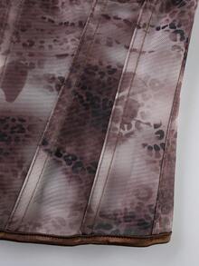 A Sexy Brown Strapless Top For Women, Perfect For Halloween Parties And Various Social Gatherings. - Coffee - View 9