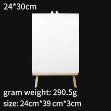 opeth 1 Wooden Easel + 1 White Oil Painting Frame Set, Desktop Easel & Canvas Frame Combo Kit For Student Art Creation, DIY Painting, Doodling, Acrylic Painting - Sets - View 9