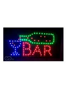 Placa Painel De Led Letreiro Bar Luminoso Led Pisca - 220v - Visão 1