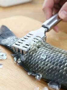 1pc Stainless Steel Fish Scale Remover - Efficient Multi-Functional Kitchen Tool, Quickly And Easily Clean Fish, Perfect For Removing Fish Scales And Residue, Easy To Clean, Durable, Kitchen Utensil, Kitchen Accessory, Cookware - View 6