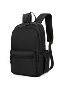 Mochila minimalista de unicolor, mochila para computadora de negocios y desplazamientos para hombres, adecuada para clases de estudiantes universitarios, mochila para viajes de corta distancia - Multicolor - Ver 4