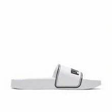 Sandal Selop Pantai PUMA Leadcat, Trim Kulit, Anti Selip, Unisex, Putih/Hitam - Putih - View 7
