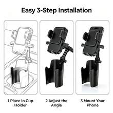 Car Cup Holder Phone Mount, 360° Rotatable Adjustable Smartphone Holder, Universal Car Phone Stand For Cup Holder - Multicolor - View 5