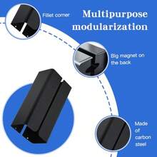 4.33 Inch Wide Magnetic Paper Towel Holder For Fridge, Magnetic Dryer Sheet Holder, Glove Box Holder For Kitchen, Black - Black - View 5