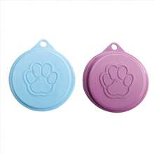 2 Pcs Reusable Pet Dog Can Tin Food Covers With Print Fresh Pet Cans Plastic Lid Caps-Random Color - View 1