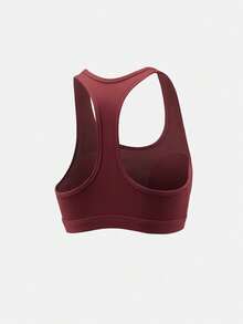 Nike Women's AS W NK SWSH MED SPT BRA Sports Bra BRA-MDX6822-654 - Burgundy - View 2