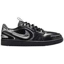 Nike Air Jordan 1 Low Method Of Make Women's Shoes Black/Metallic Silver HQ2186-001 | Low-Top Versatility, Everyday Wearable - 銀黑色 - 查看 3