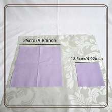 Serviette carrée violet clair, 2 épaisseurs, 12,5 x 12,5 cm, serviette de cocktail jetable, serviette de fête lilas, serviette de boisson et de dessert premium, pour mariage, fêtes, dîner d'anniversaire - Voir 4