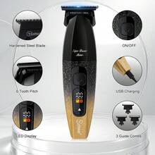 Hatteker 1pc Electric Hair Clipper Smart LCD Digital Display Men's Fade Haircut USB Rechargeable Home Hair Trimmer - View 9