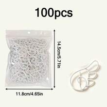 20/50/100pcs Angel Wing Shaped Cute Metal Decorative Bookmark Clips, Black & White Creative Paper Clips, Suitable For Planner, Notebook, Card Packaging, Office & School Stationery Gift - Angel Wings Paperclip - View 14