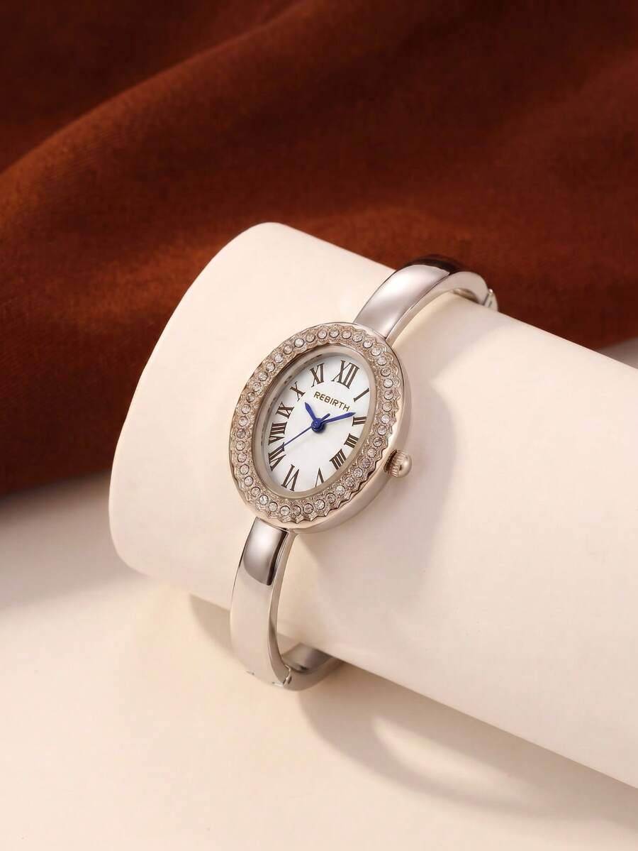 1pc Women's Minimalist Vintage Delicate Small Versatile Bracelet Quartz Watch Suitable For Daily Wear