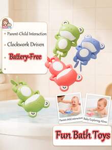 1 Stück lustiges Schwimmfrosch Badezeug, Frosch Schwimmwasser Spielzeug, Eltern-Kind interaktives Spiel, Geburtstags Wasserspiel Geschenk für Kinder, faltbares Strandspielzeug, Outdoor Wasserspiel, Pool - Verschiedenfarbig - Übersicht 4