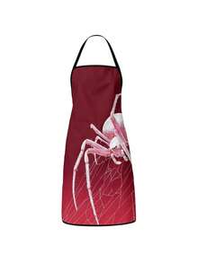 4Pcs/1pcDay Of The Dead Print Apron, Sugar Skull Skeleton Pattern Kitchen Apron For Cooking Baking Halloween PartySkeleton Apron For Halloween, White Human Skeleton Bones Print Black Kitchen Apron - Multicolor - View 17
