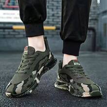 GAN AI Men Work & Utility Shoes - Army Green - View 3