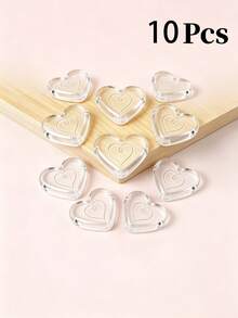 5/10/15PCS Clear Heart Shaped Table Corner Protectors, Transparent Anti Collision Corner Guards, Baby Furniture Edge Bumpers, Invisible Table Desk Cabinet Corner Cushion Cover For Kids Child Proofing - Heart-shaped - View 7