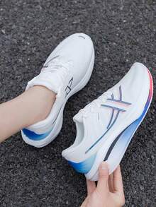 XTEP Tancheng Max New Breathable Mesh Running Shoes, Non-Slip, Wear-Resistant, Shock-Absorbing Men's Running Shoes - Sail White/Blue - View 4
