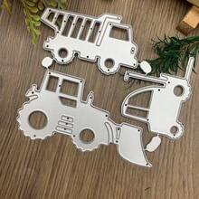 Vacation RV & Table Chair Metal Cutting Dies For Scrapbooking - Durable DIY Scrapbook Photo Album Decoration Paper Card Cutting Template, Card Making Supplies - Silver - View 9