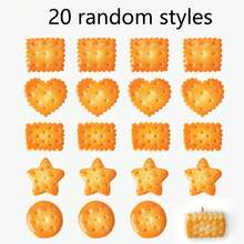 20/30 Pcs Cookie Shaped Push Pins, 5 Different Designs Suitable For Decorating Soft Wooden Boards Classrooms And Offices.Random Style, Cute Cookie Push Pin Office Desk Accessory Set - A - View 9