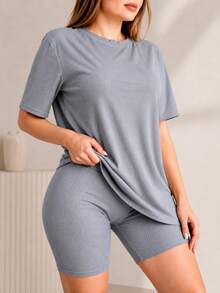 Women Two-Piece Outfits - Grey - View 1