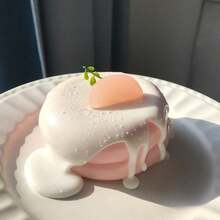 Squishy 仿真草莓蛋糕舒芙蕾可愛捏捏玩具，食物玩偶屋手工慢回彈紓壓玩具，生日禮物 - 彩色 - 查看 11