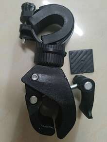 1pc Bicycle Handlebar Flashlight Mount 360° Rotating Plastic Material Bicycle Front Light Holder - Multicolor - View 11