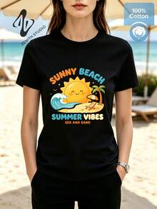 Women T-Shirts - 黑色 - 查看 1