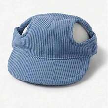 客製化刺繡狗帽，附耳孔設計，個性化燈芯絨寵物棒球帽，適用小型、中型與大型犬的遮陽帽，小狗禮物 - 彩色 - 查看 7