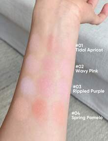 JUDYDOLL Water Satin Glow Blush, Perona Pipi Dua Warna dengan Kilau Transparan yang Mencerahkan, Riasan Alami untuk Sehari-hari - #04 Pomelo Musim Semi - View 5