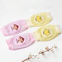 2 Pairs Baby Knee Pads, Infant Walking & Crawling Protective Gear, Children Knee Guards, Mesh Breathable Design - Multicolor - View 9