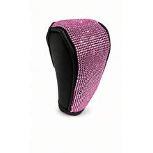 Bling Rhinestone Car Gear Shift Knob Cover, Crystal Diamond Auto Shift Lever Decor,Upgraded To A New Color, Leopard Print Diamond Gear Lever - A - View 10