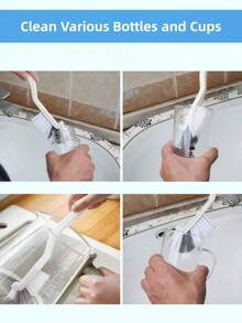 LMMAKE 11PCS Premium Crevice Cleaning Brush Set, Heavy-Duty Hard Bristle Gap Scrub Brushes, Multi-Purpose Deep Cleaning Tools For Bathroom, Kitchen, Window Tracks, Bathtubs, Cars, Faucets, Cups & Teapots - 均碼 - 查看 5