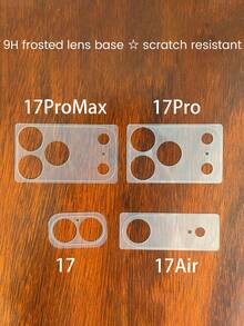 5pcs 9H Nano Matte Lens Base Protector Compatible With Iphone 17 Pro Max/Pro/Air/17/18pro/18promax Series - Anti-Fingerprint/Anti-Glare/Anti-Scratch, Precise Cut, Bubble-Free, Easy Installation, Compatible With Phone Cases, Wireless Charging Compatible, Anti-Yellowing, High Definition Clear, Durable Minimalist Camera Protection - 5pcs - View 8
