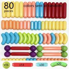DIY Kids Magnetic Building Blocks Toy Set, Early Learning Intelligent Suction Interlocking Blocks Puzzle, Random Colors - Multicolor - View 11