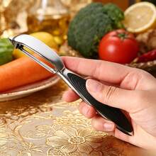Stainless Steel Vertical Peeler, Sharp And Smooth Without Jamming, Suitable For Potatoes/Apples/Cucumbers. - Black Handle Vertical Peeler - View 4