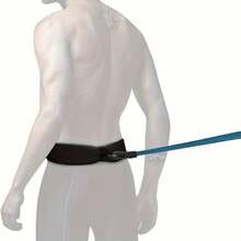 1pc Swimming Waist Belt, 4m Swimming Training Band, Swimming Elastic Rope, Swimming Resistance Band, Beginner Swimming Training Waist Belt, Rubber Material, Suitable For Strength And Explosive Training, Swimming Sports Accessories, Swimming Supplies - Multicolor - View 6