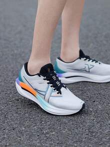 XTEP Tancheng Max New Breathable Mesh Running Shoes, Non-Slip Wear-Resistant Cushioned Men's Running Shoes - Gray/Green - View 6